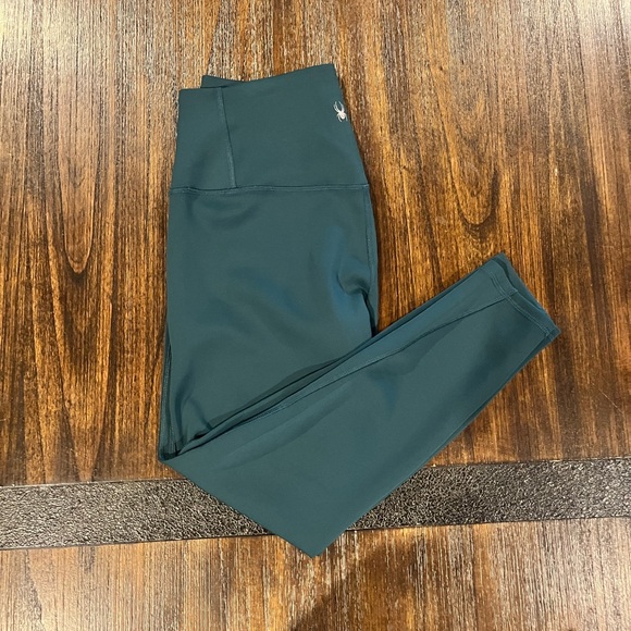 Womens Green Leggings - Picture 1 of 3